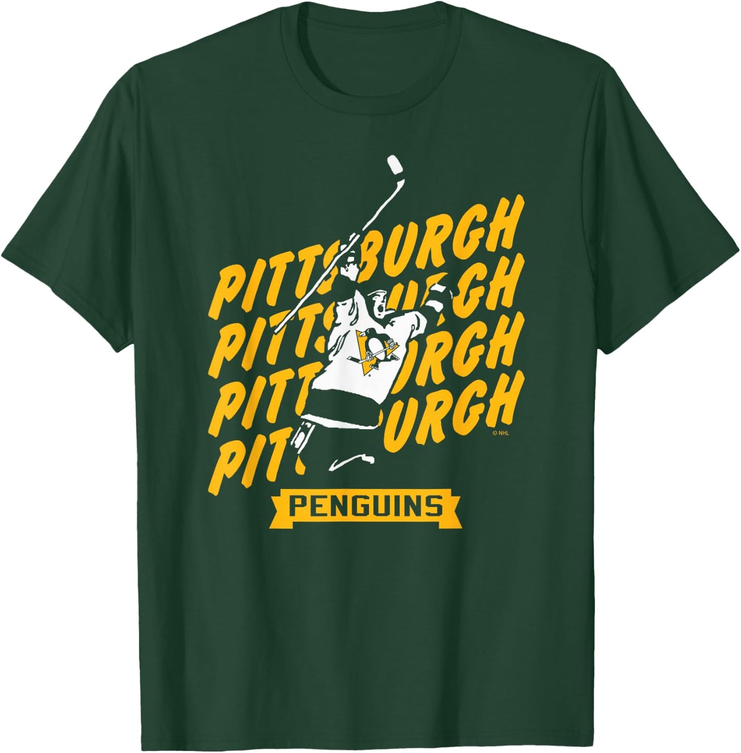 Pittsburgh Penguins Graffiti Black Officially Licensed T-Shirt - T-Shirt | Forest