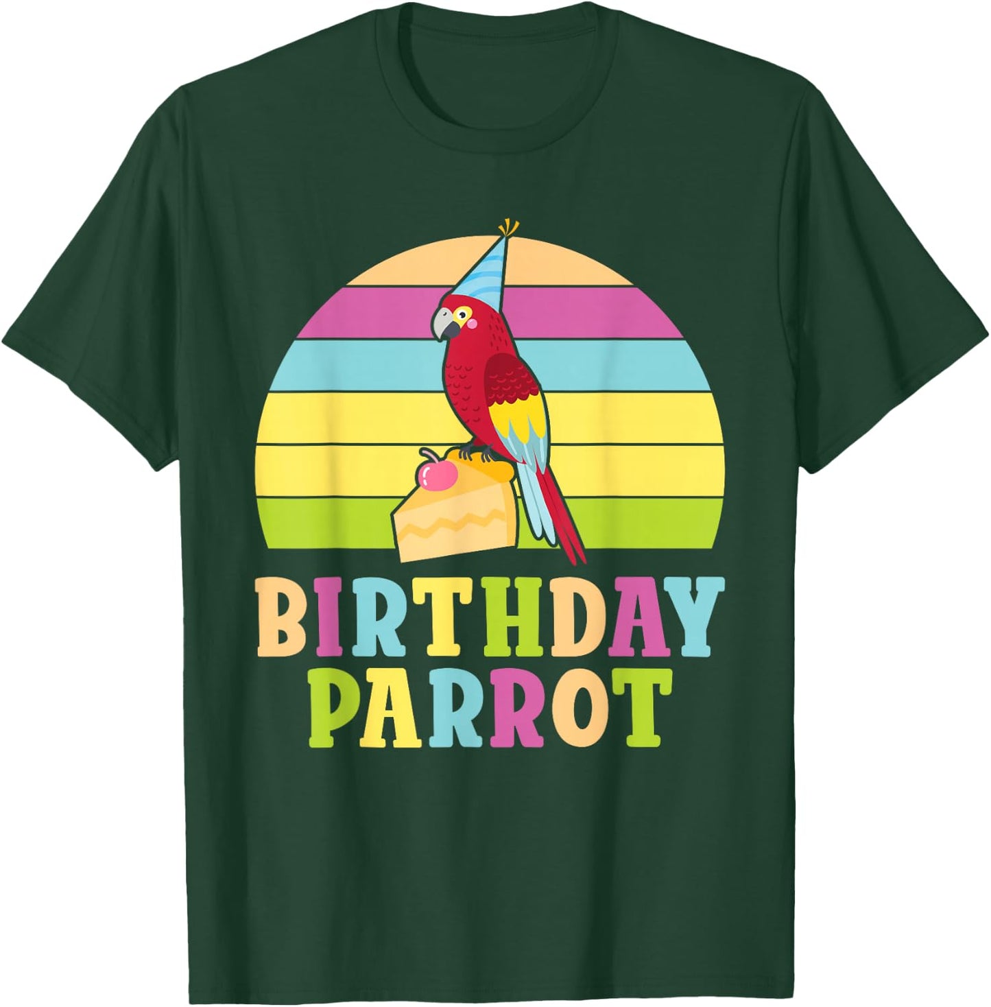 Birthday Parrot Birthday T-Shirt - T-Shirt | Forest