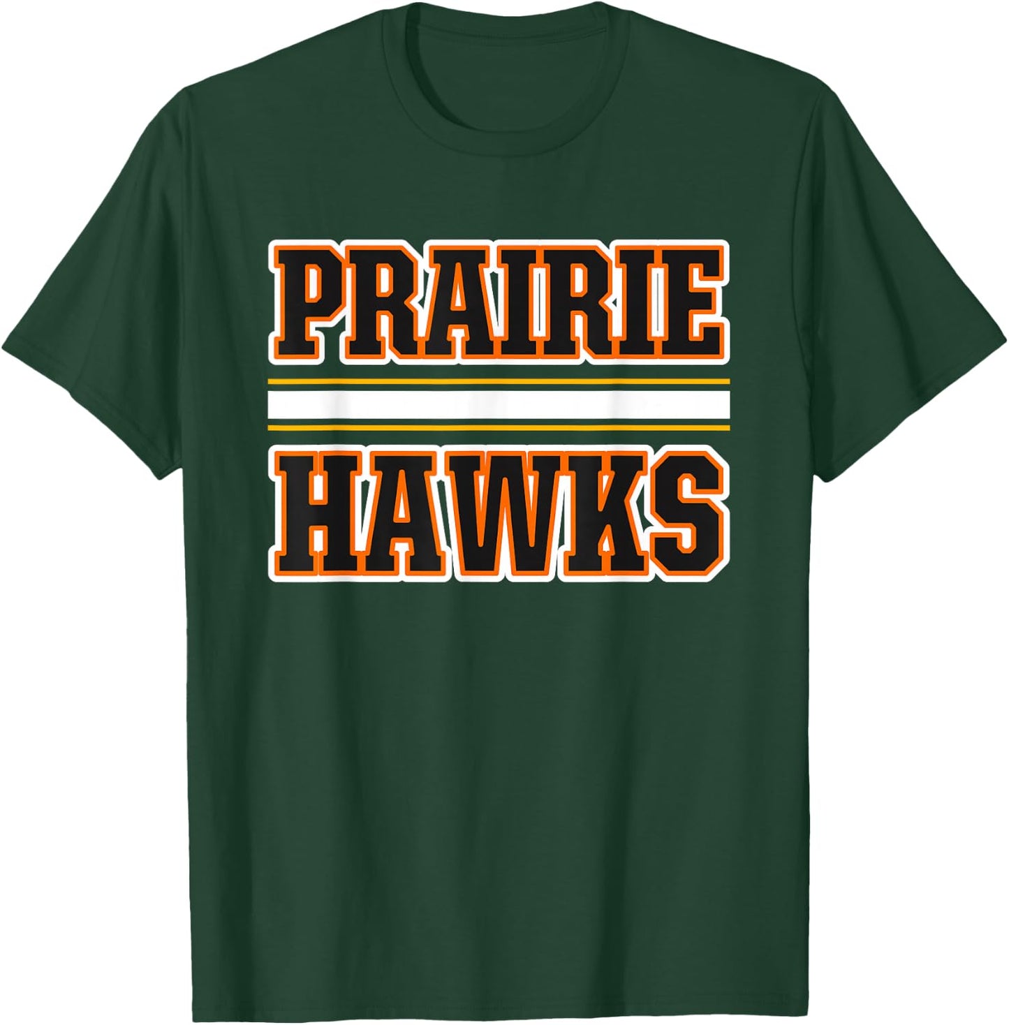 Prairie Hawks Horizontal Stripes T-Shirt - T-Shirt | Forest