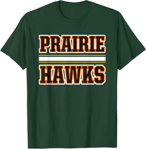 Prairie Hawks Horizontal Stripes T-Shirt - T-Shirt | Forest