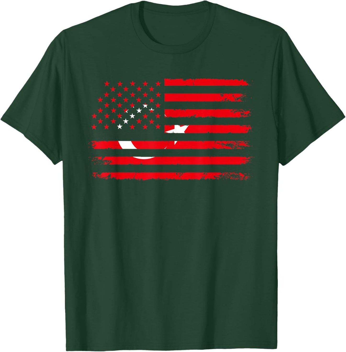 American Turkey Flag T-Shirt - T-Shirt | Forest