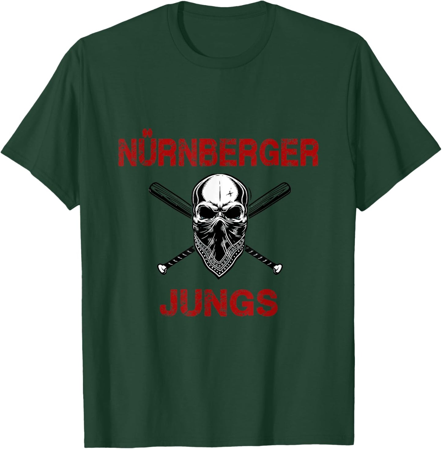 Ultras Nürnberg Nürnberger Jungs Fußball Tradition FCN T-Shirt - T-Shirt | Forest