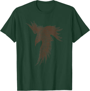 Viking Raven Norse Mythology Crow T-Shirt - T-Shirt | Forest