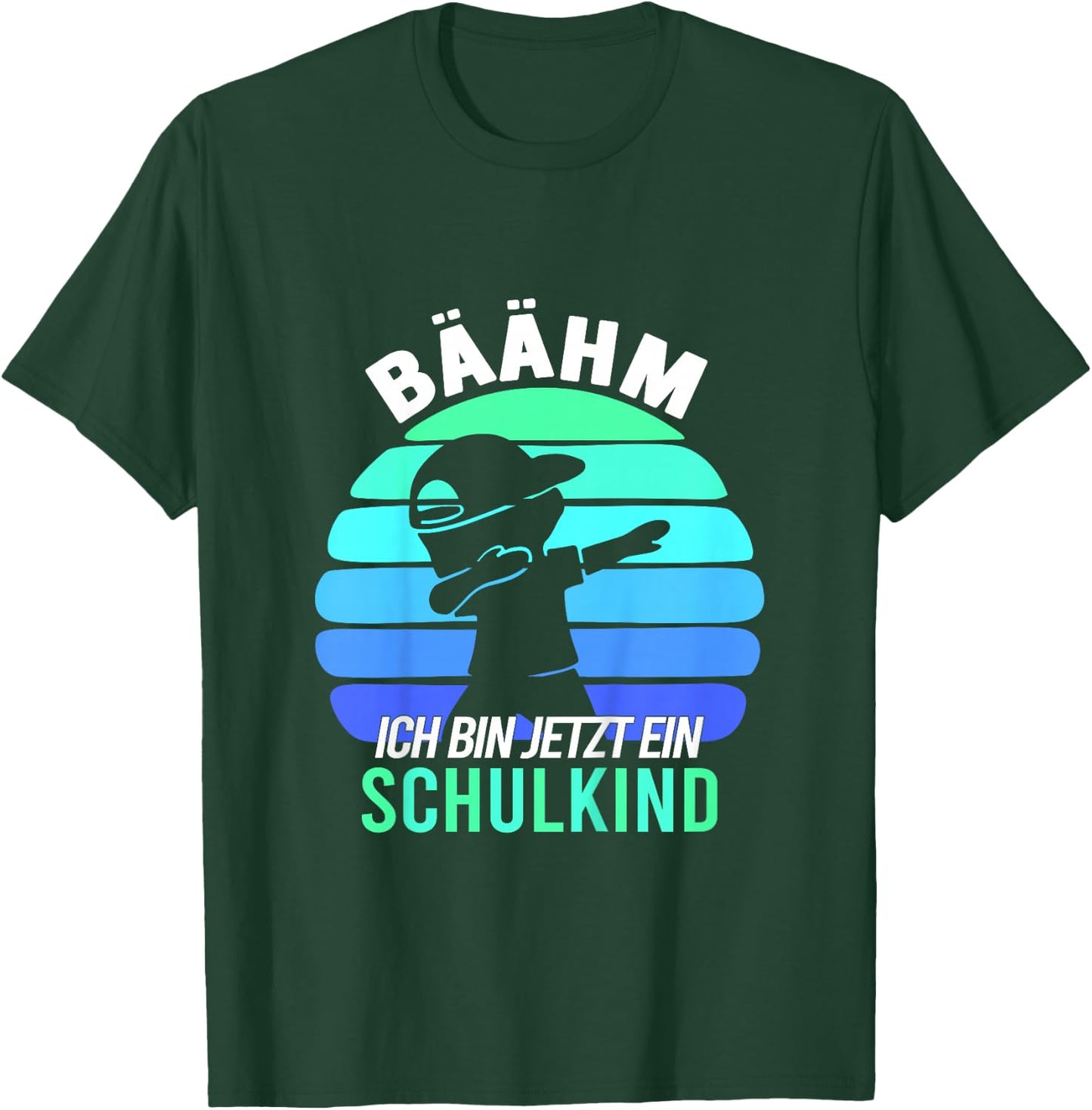 Kinder Bäähm!!! Schulkind 2026 Schuljunge Einschulung Junge T-Shirt - T-Shirt | Forest