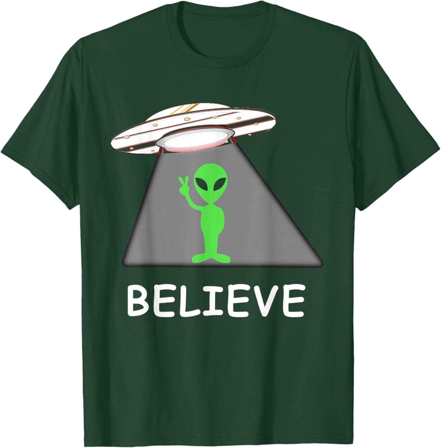 Alien Shirt - I Believe New Cool UFO T-Shirt - T-Shirt | Forest
