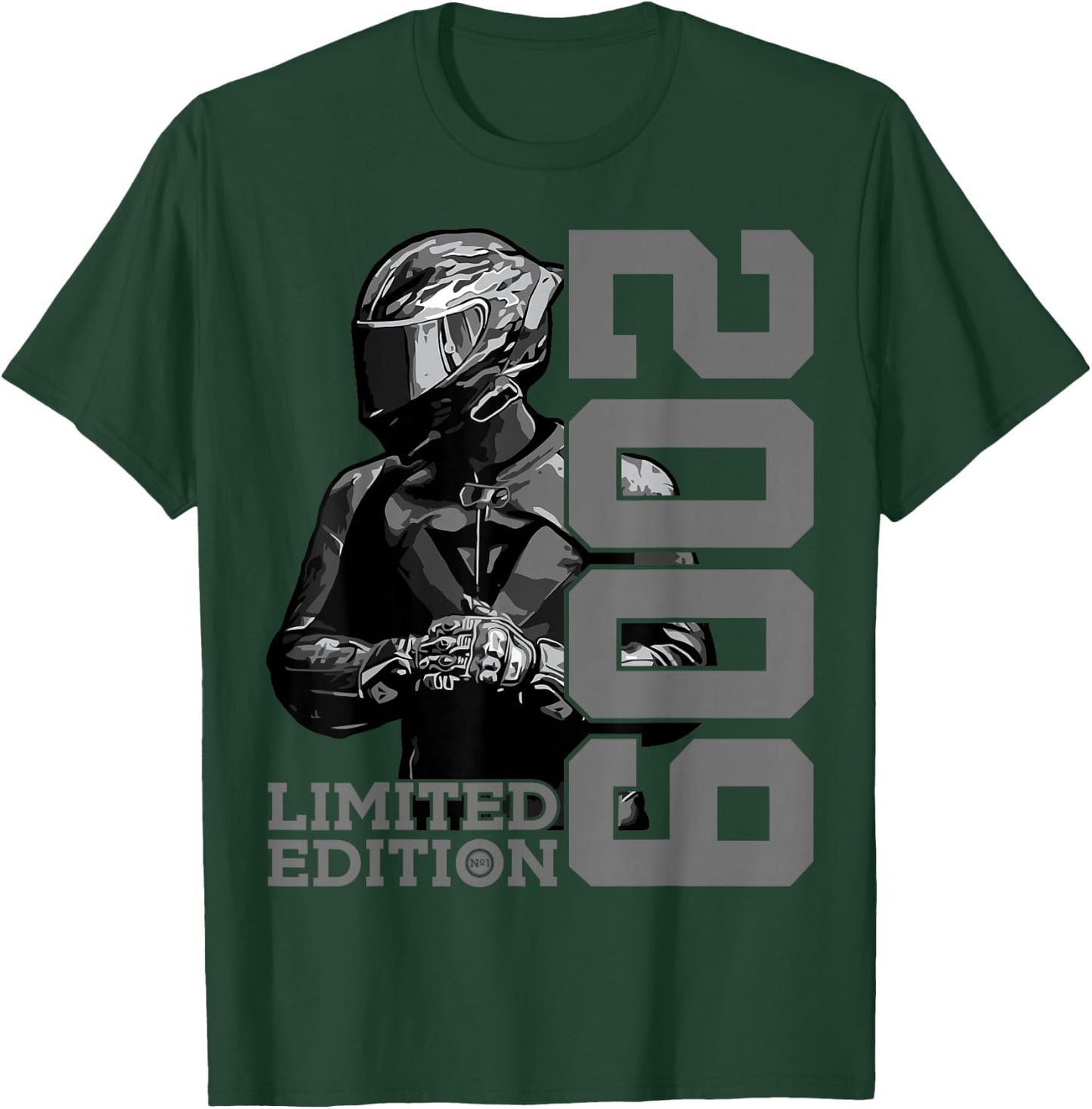 Limited Edition 2009 Biker Motorrad 17. Geburtstag T-Shirt - T-Shirt | Forest