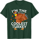 Coolest Turkey Matching Outfit Thanksgiving Pajamas Family T-Shirt - T-Shirt | Forest