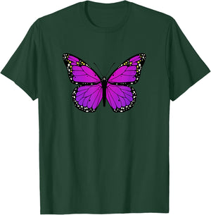Purple Butterfly Love Monarch Butterflies Purple Butterfly T-Shirt - T-Shirt | Forest