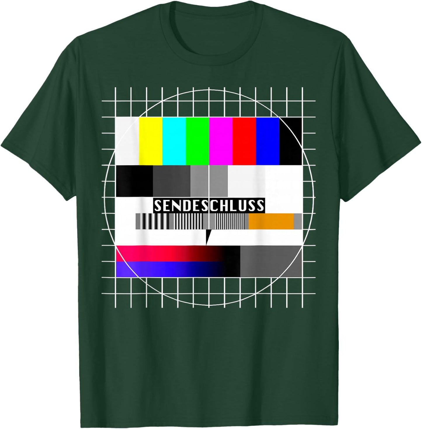 Test Image Sendeschluss 90s Party 80s Outfit Costume , black T-Shirt - T-Shirt | Forest