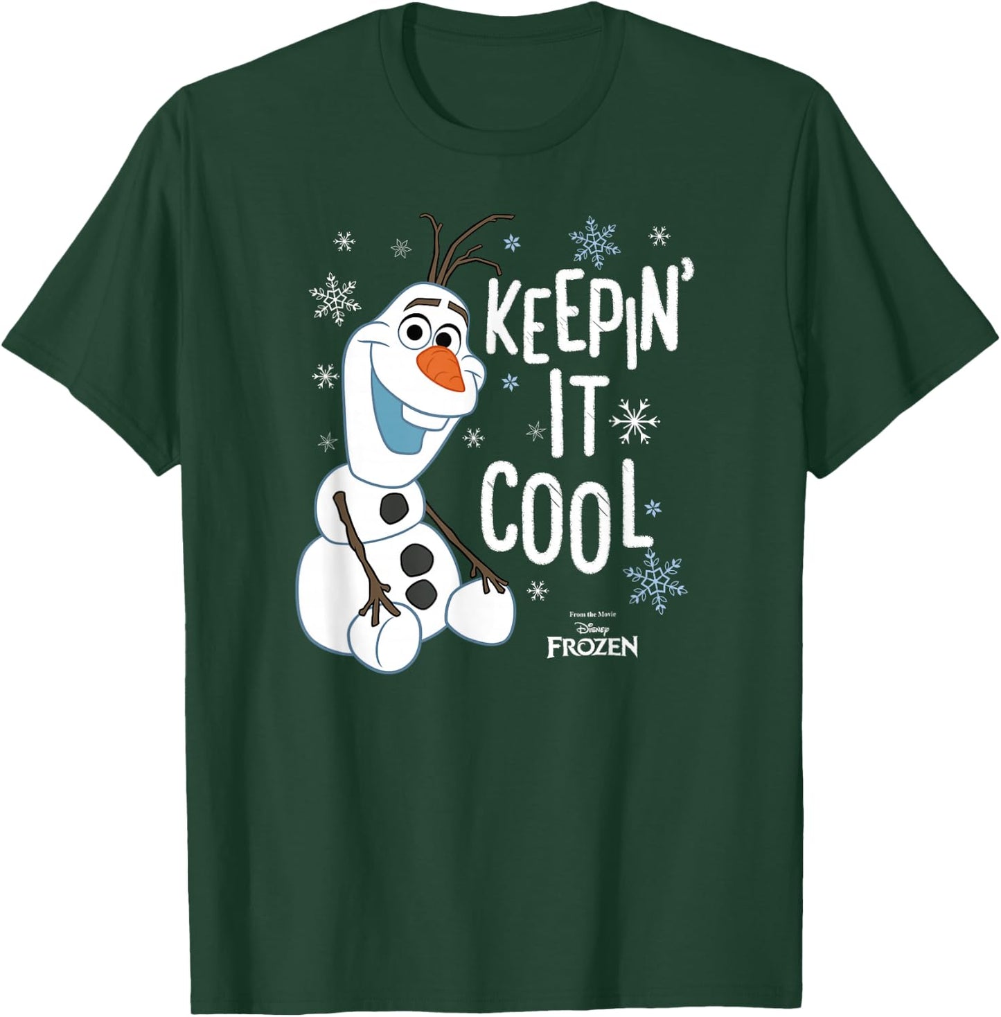 Disney Frozen Olaf Keepin It Cool , black T-Shirt - T-Shirt | Forest
