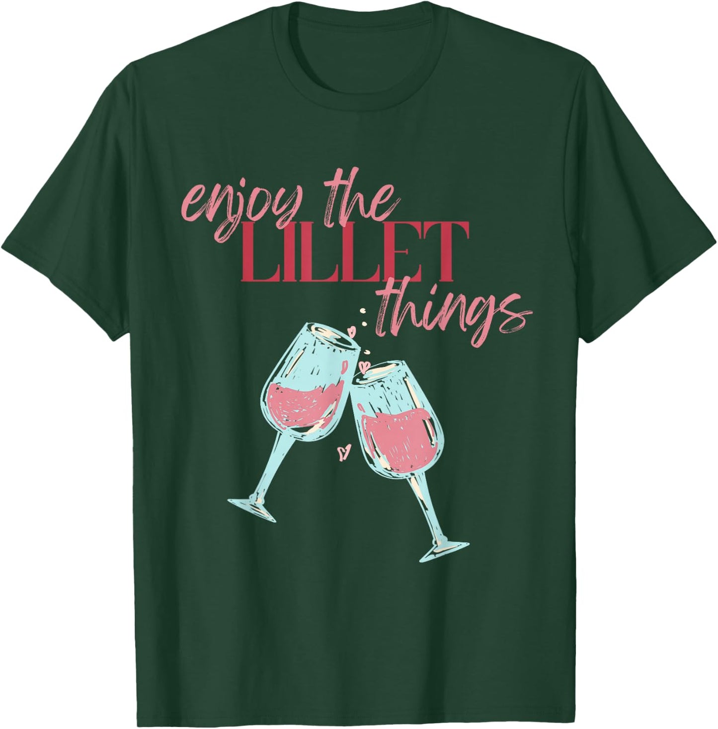 Enjoy the Lillet Things Summer Fruits Wine Cocktail , black T-Shirt - T-Shirt | Forest