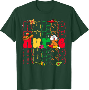 Nurse Cinco De Mayo Fiesta Mexican Nursing T-Shirt - T-Shirt | Forest