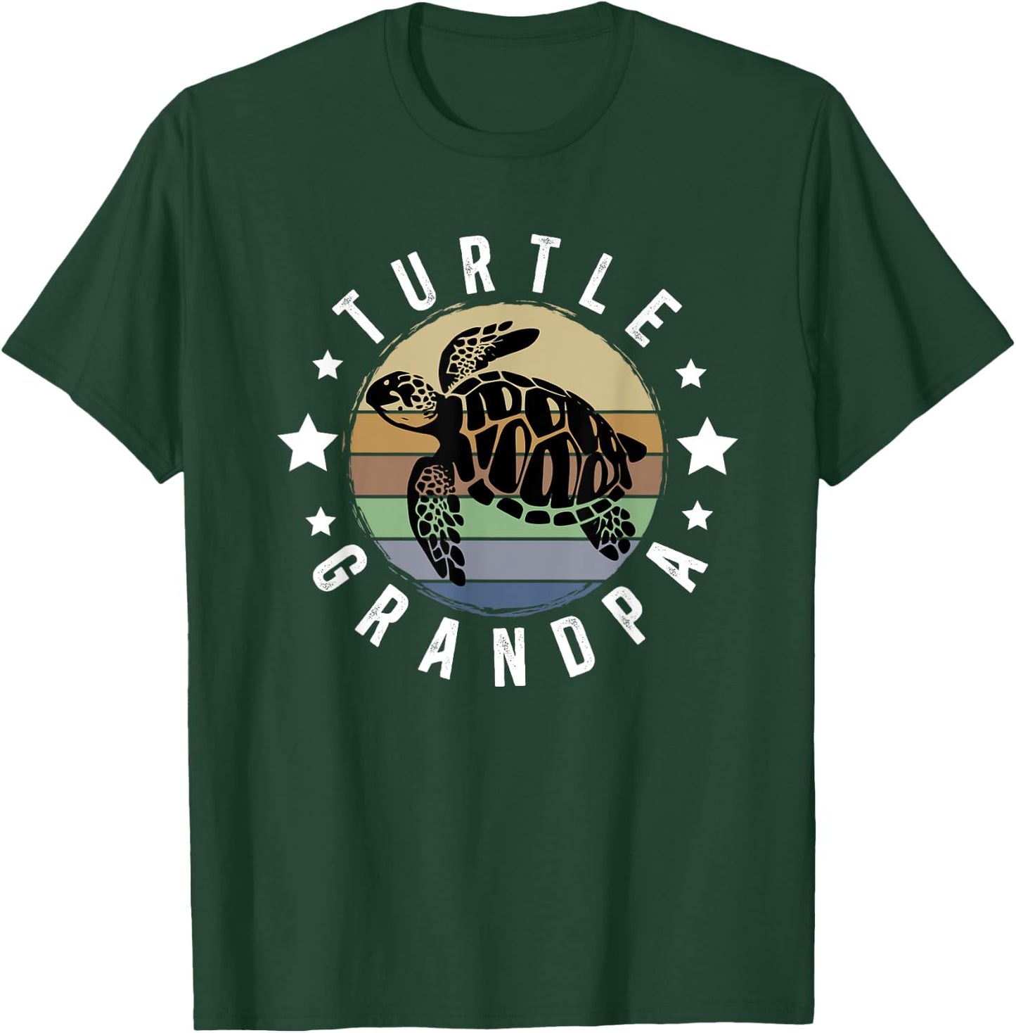 Turtle Grandpa Turtle Grandfather Turtle Owner Turtle Lover T-Shirt - T-Shirt | Forest