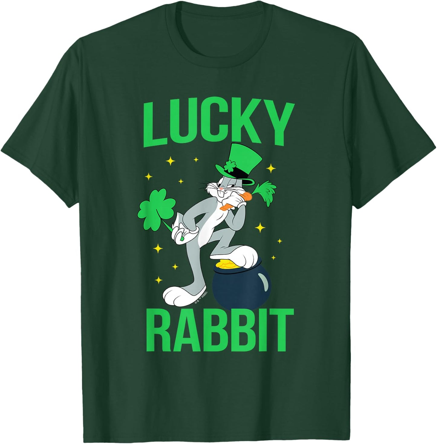 Looney Tunes Bugs Bunny St. Patrick's Lucky Rabbit T-Shirt - T-Shirt | Forest