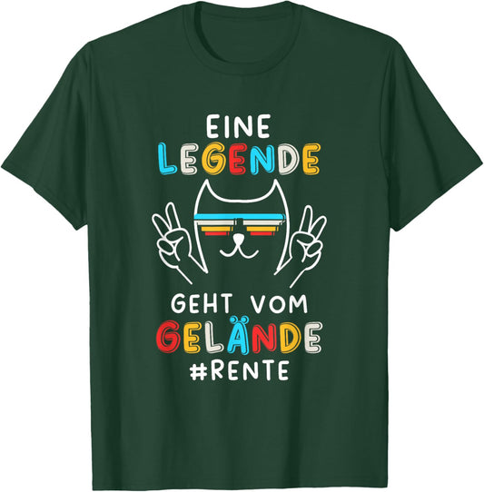 A Legend Goes From Terrain Retirement 2024 , black T-Shirt - T-Shirt | Forest