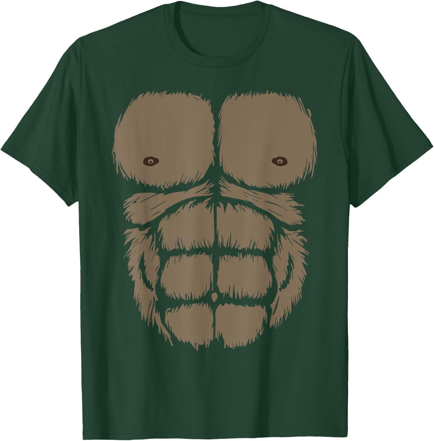 Gorilla Chest Belly Monkey Ape Muscle for Kids Adult T-Shirt - T-Shirt | Forest