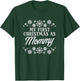 First Christmas As Mommy Xmas Pregnancy Announcement Mom T-Shirt - T-Shirt | Forest