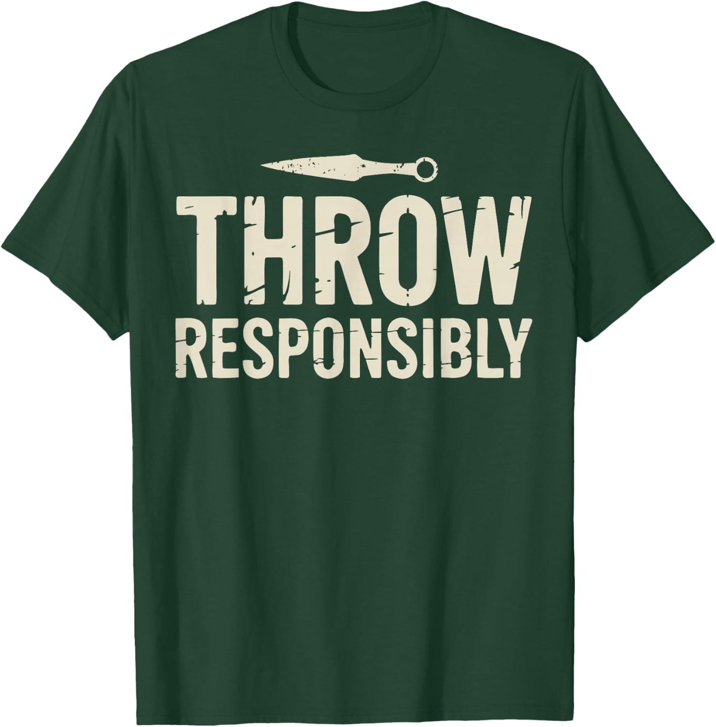 Funny Knife Throwing T-Shirt - T-Shirt | Forest