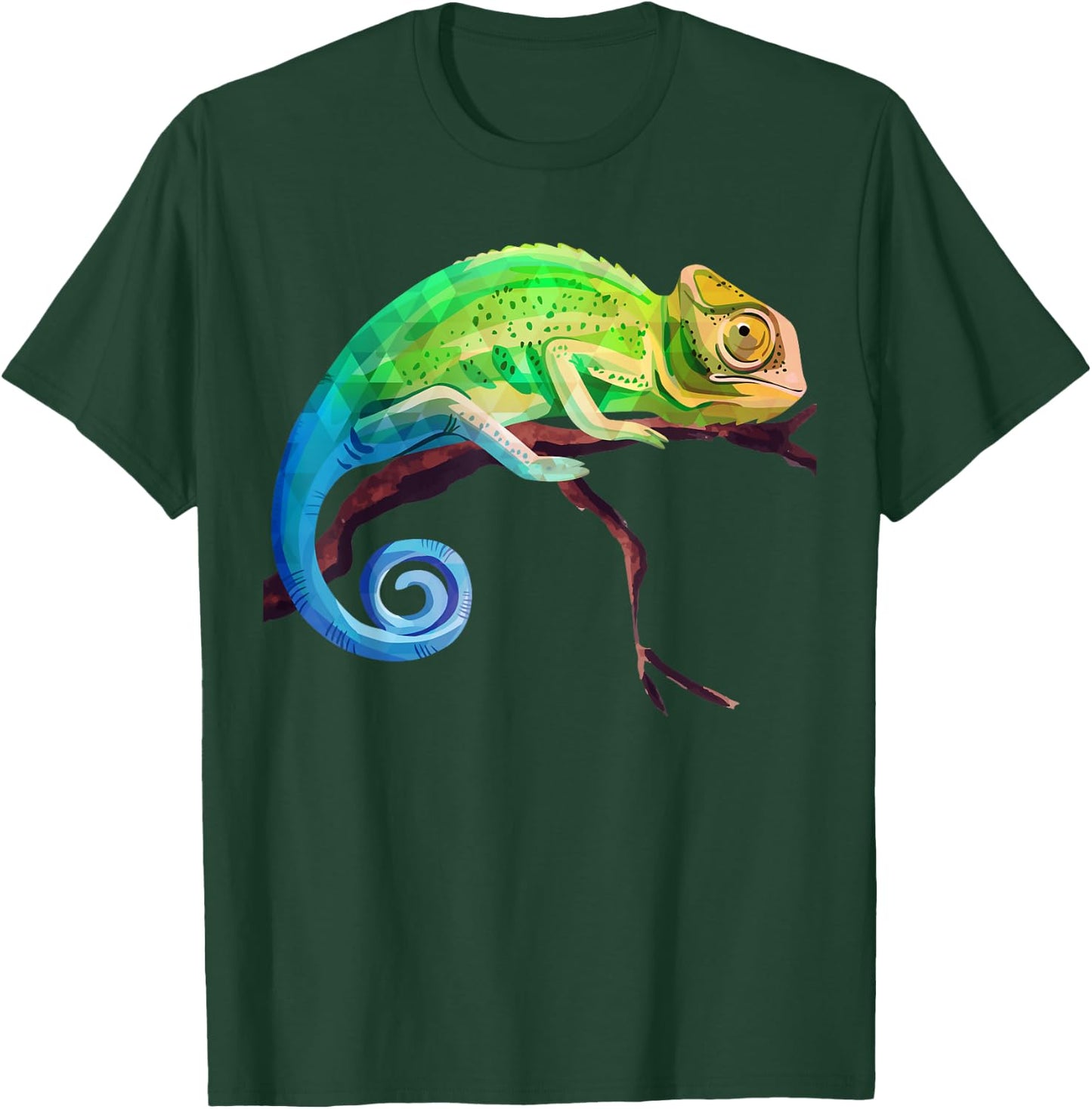 Reptile Zoo Keeper Gift Lizard Safari Chameleon T-Shirt - T-Shirt | Forest