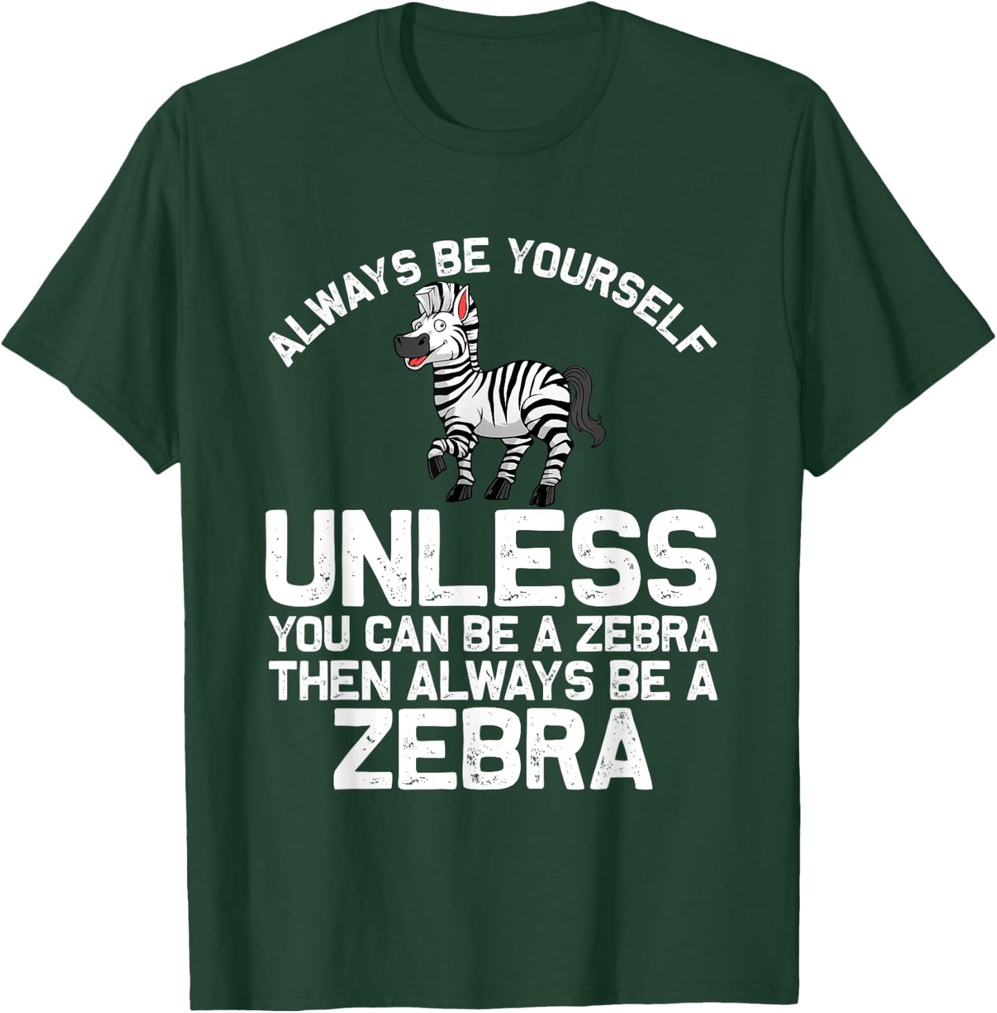 Funny Zebra Themed Women African Wildlife Safari T-Shirt - T-Shirt | Forest