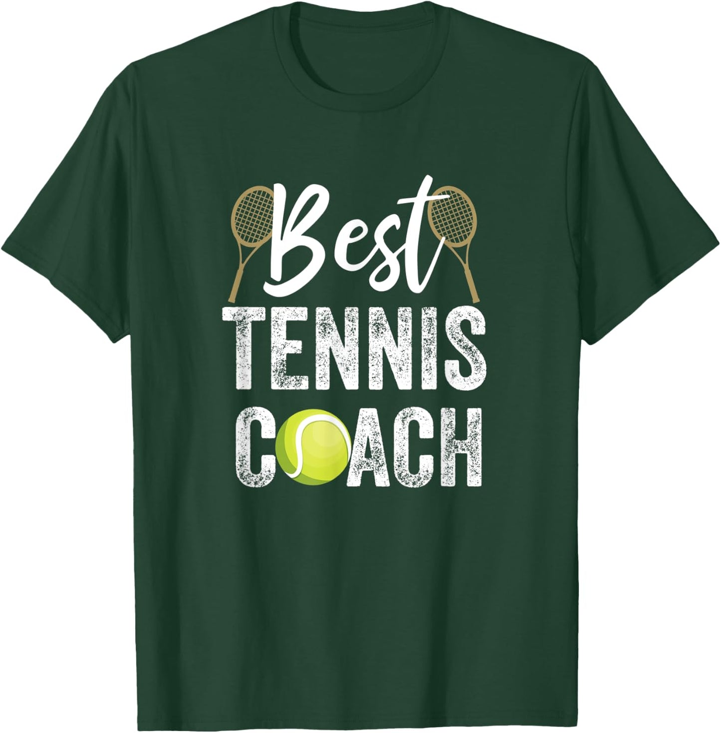 Bester Tennis-Trainer T-Shirt - T-Shirt | Forest