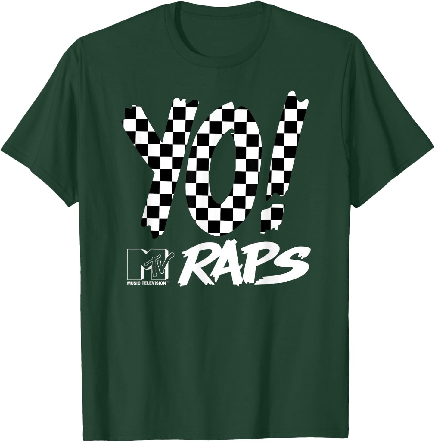 Yo! MTV - Raps Checkered T-Shirt - T-Shirt | Forest