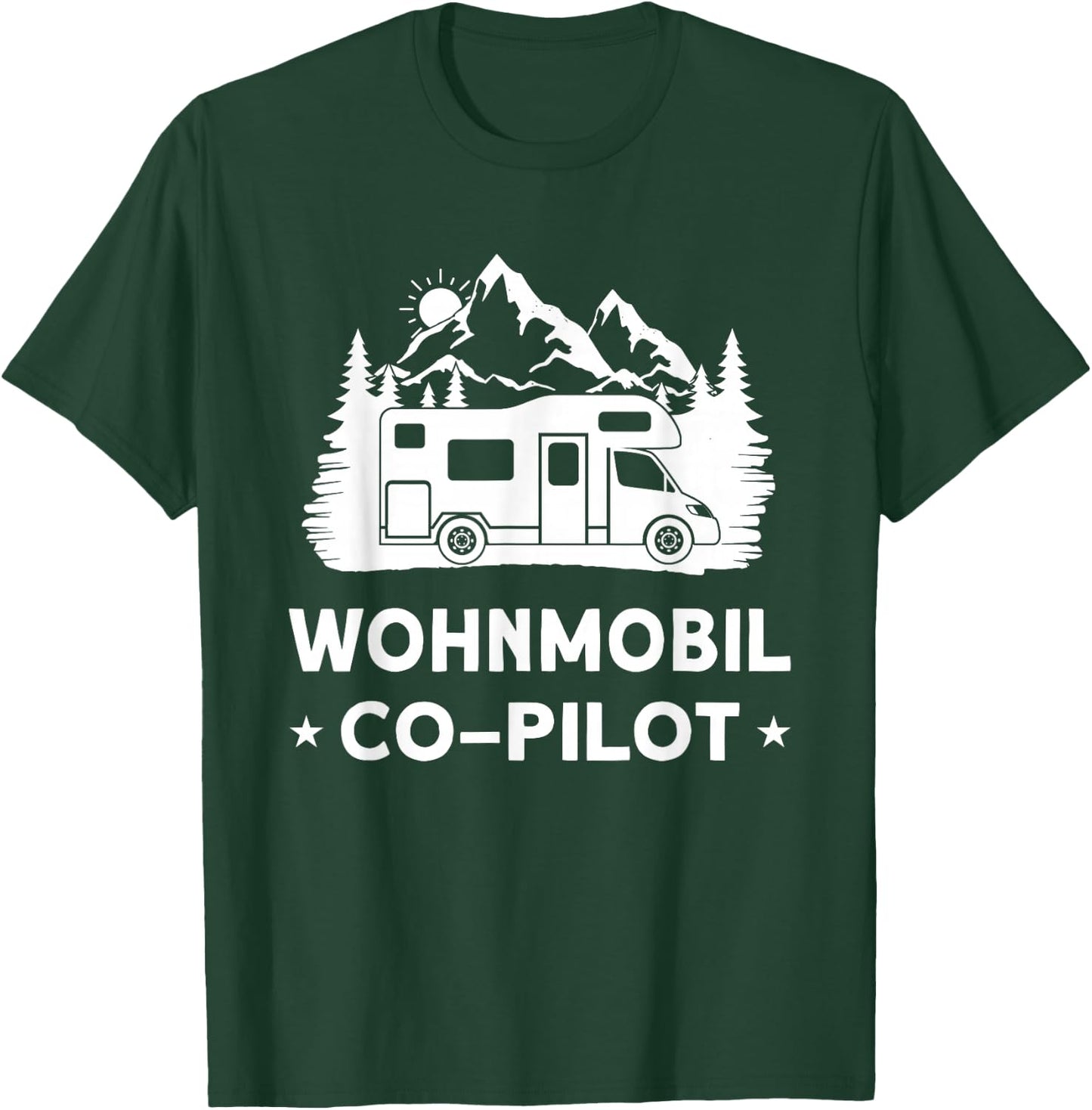 Co-Pilot Camper Frauen Kinder Wohnmobil Zubehör Camping T-Shirt - T-Shirt | Forest