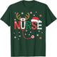 Nurse Christmas Stethoscope Nurses Xmas T-Shirt - T-Shirt | Forest