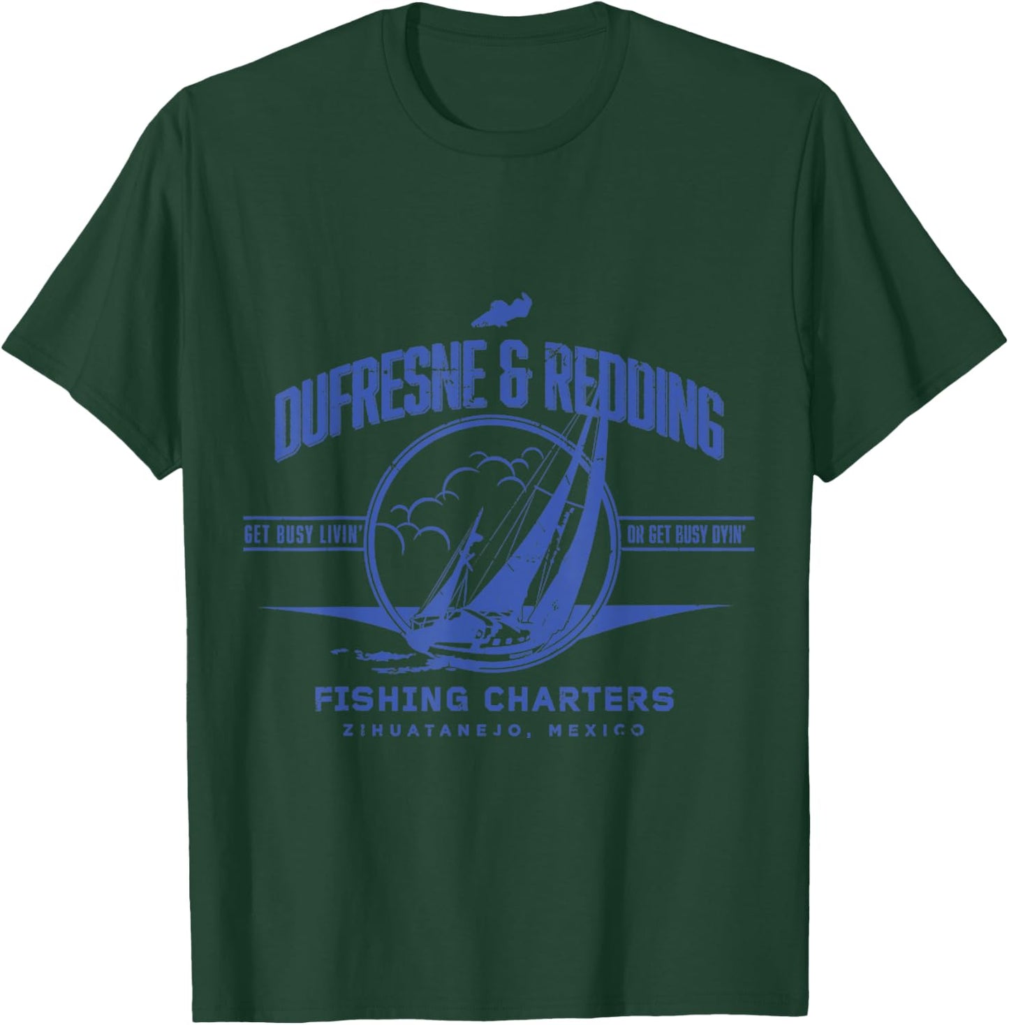 Vintage Dufresne & Redding Fishing Charters T-Shirt - T-Shirt | Forest