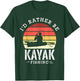 I'd rather be kayak fishing funny fishing gear gift T-Shirt - T-Shirt | Forest