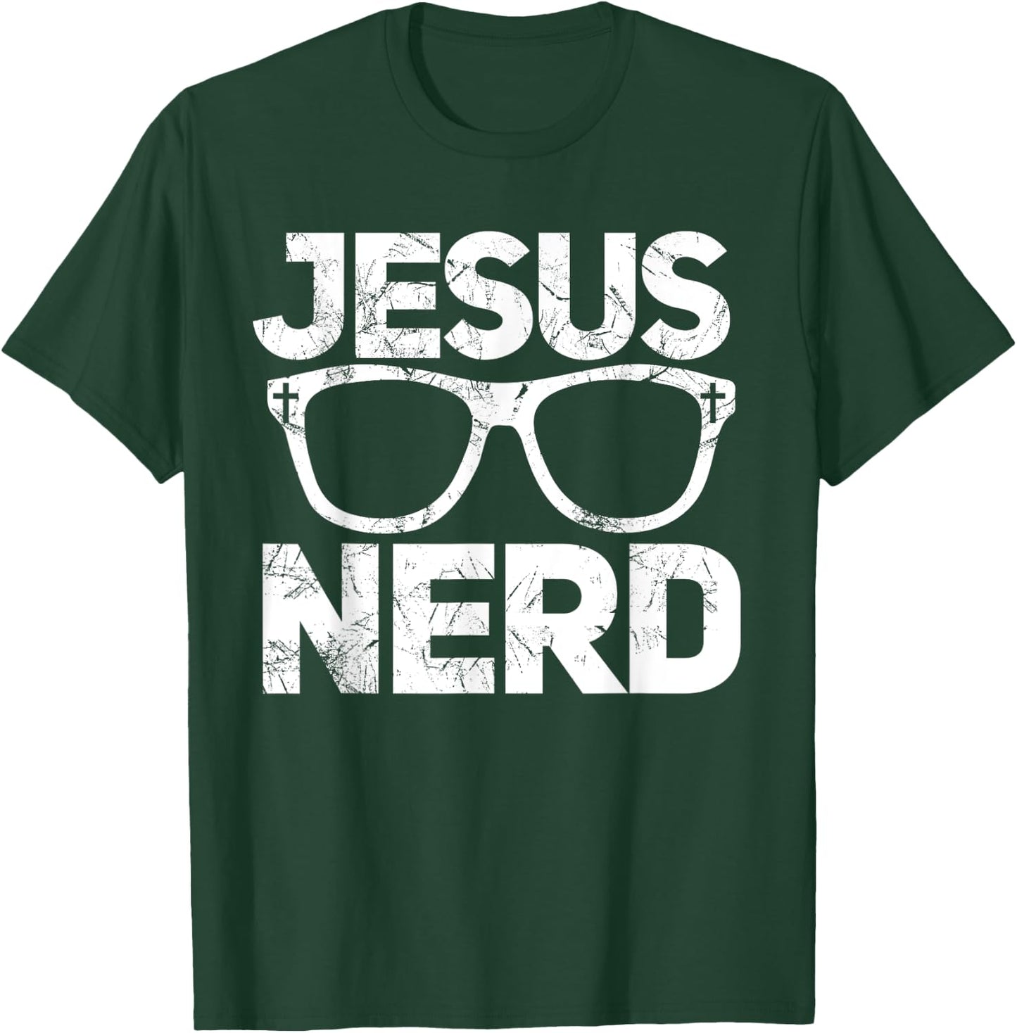 Jesus Nerd Funny Christian for Bible Geeks T-Shirt - T-Shirt | Forest