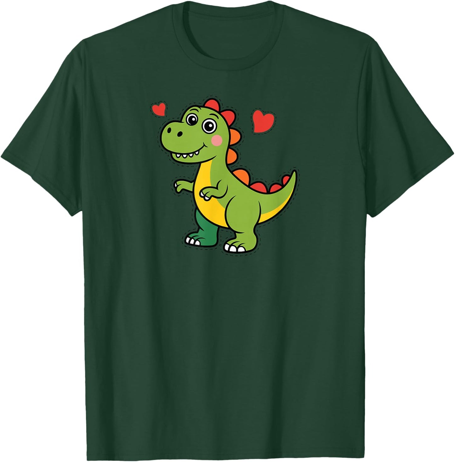 Cute T Rex Dinosaur Tyrannosaurus Rex Jurassic T-Shirt - T-Shirt | Forest