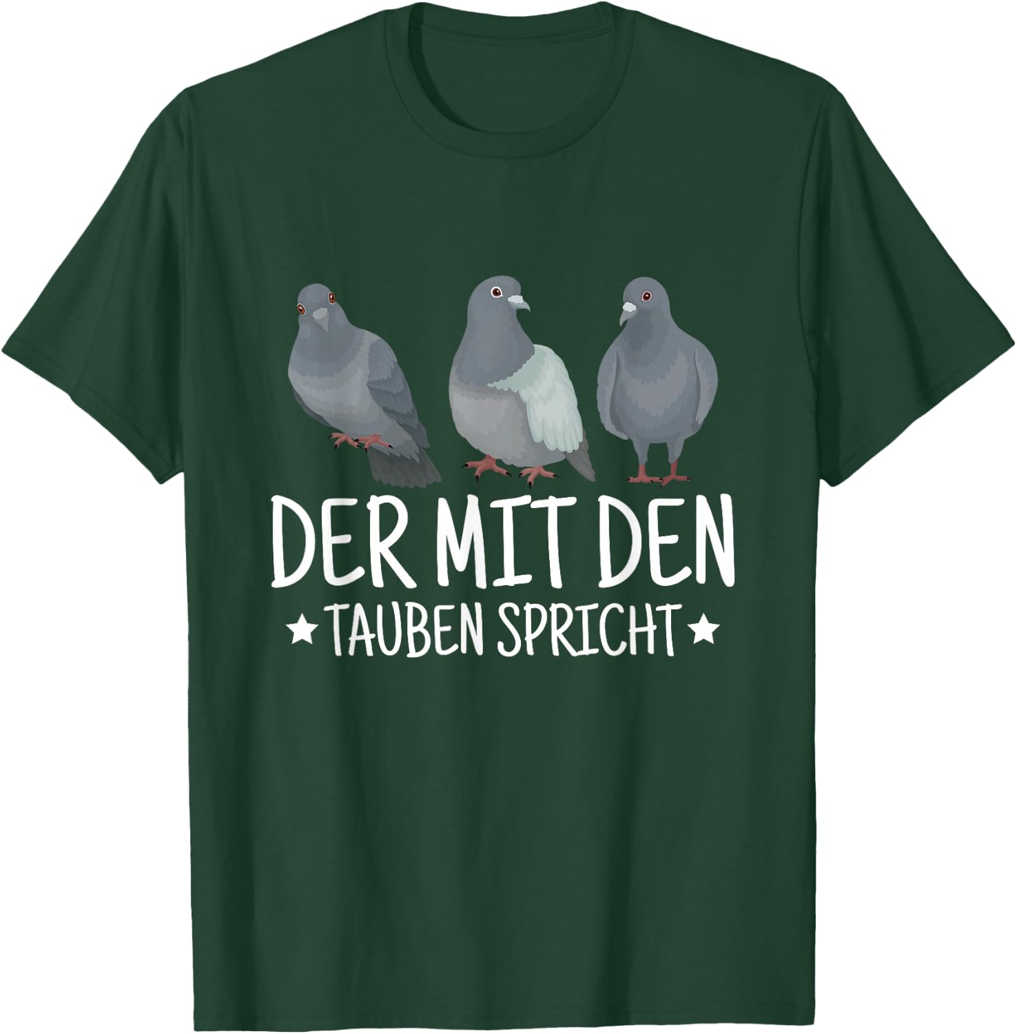 Der Mit Den Tauben Spricht Taubenpapa Taube Taubenzüchter T-Shirt - T-Shirt | Forest