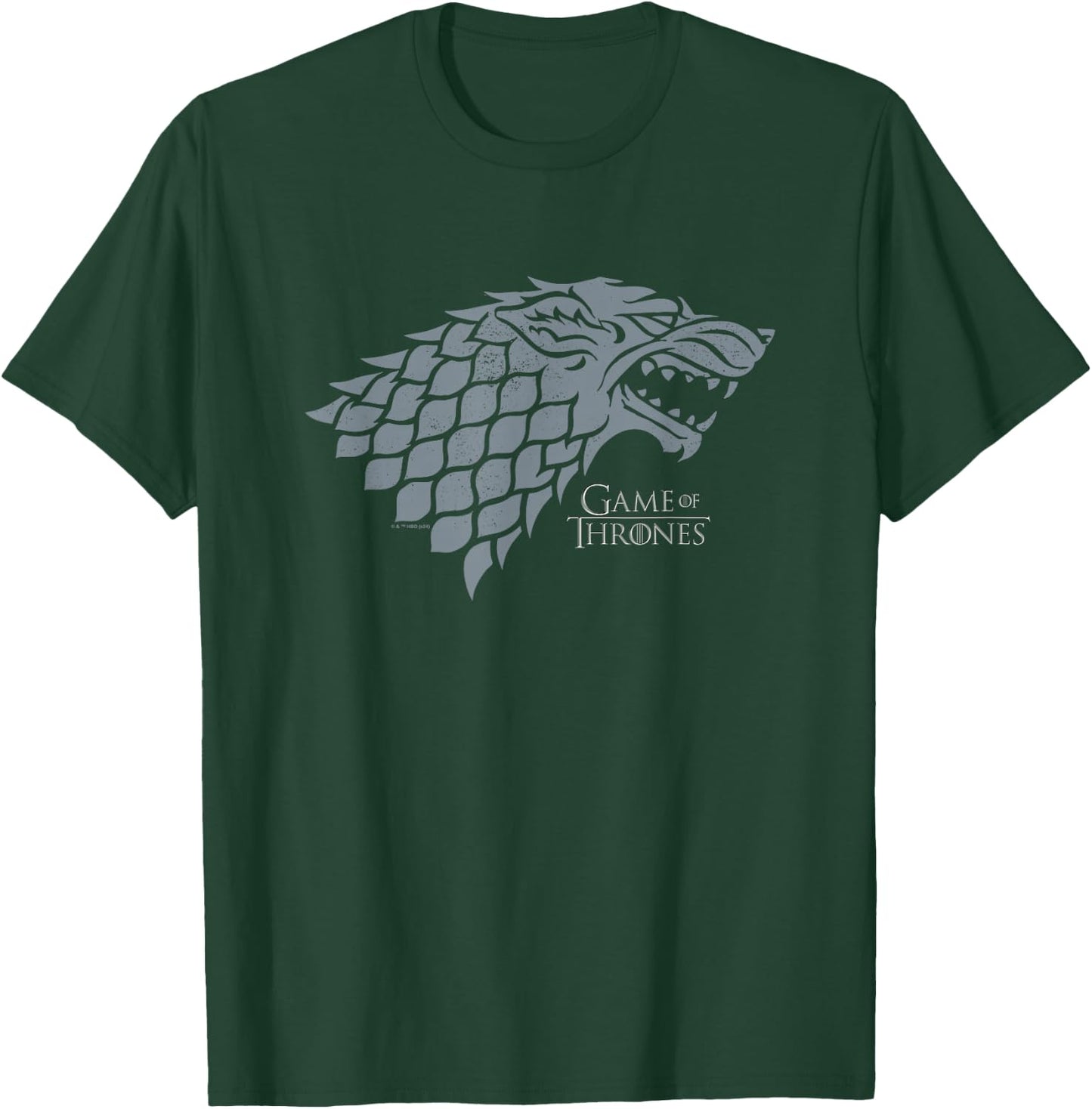 Game Of Thrones - Stark Wolf Head T-Shirt - T-Shirt | Forest