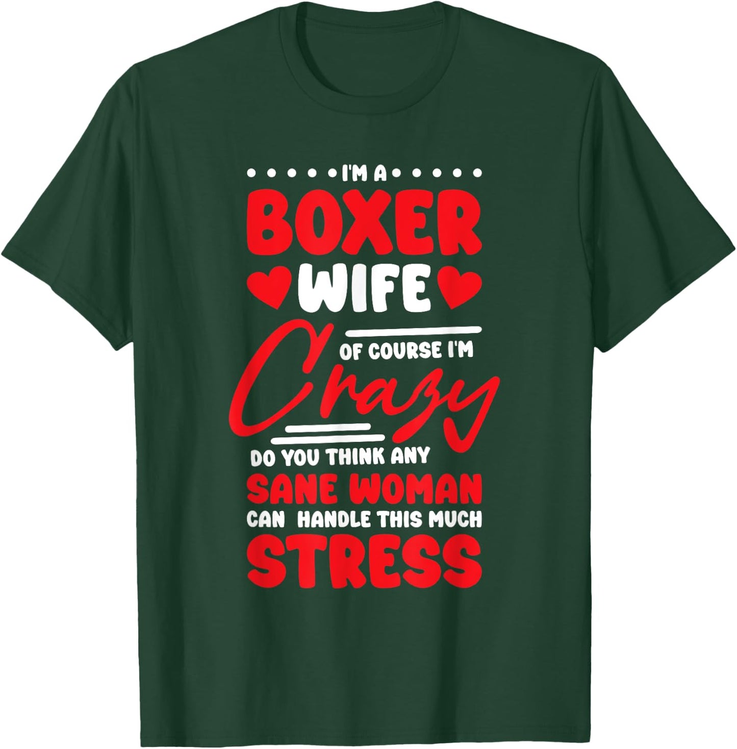 Boxer Wife Design Boxing Trainer and Boxing Lover T-Shirt - T-Shirt | Forest