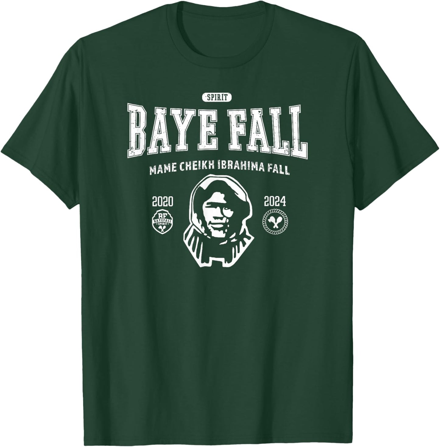 Name Cheikh Ibrahima Fall Baye Fall Mourid Senegal Bayefall , Black, S T-Shirt - T-Shirt | Forest