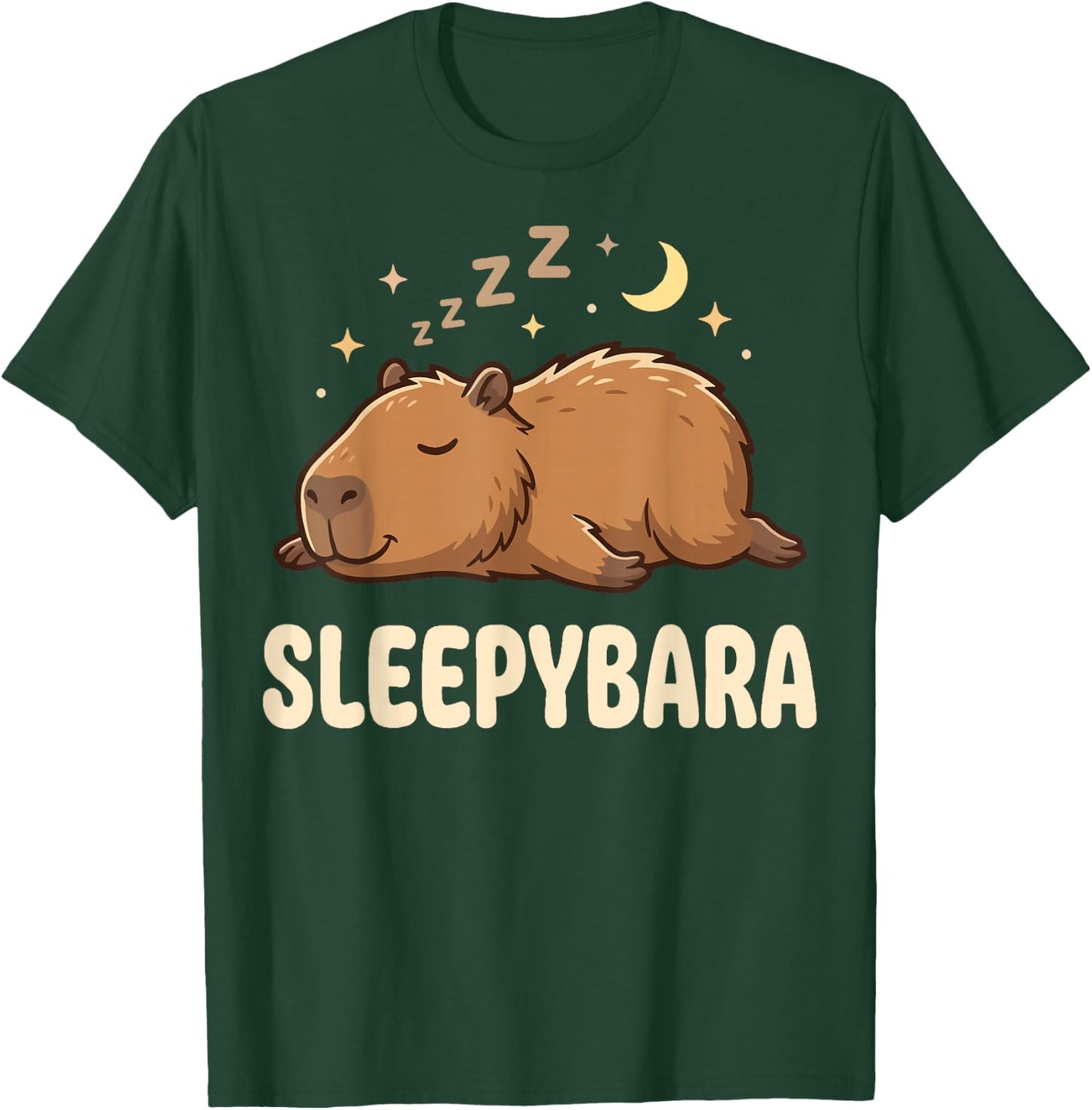 Sleepybara T-Shirt - T-Shirt | Forest