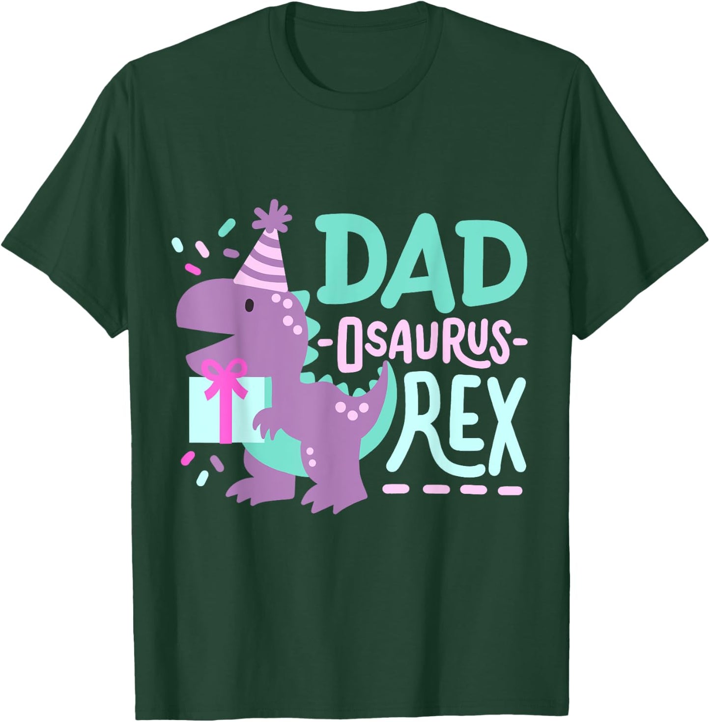 Dinosaur Birthday Dad Osaurus T Rex Family Matching Party T-Shirt - T-Shirt | Forest