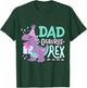 Dinosaur Birthday Dad Osaurus T Rex Family Matching Party T-Shirt - T-Shirt | Forest