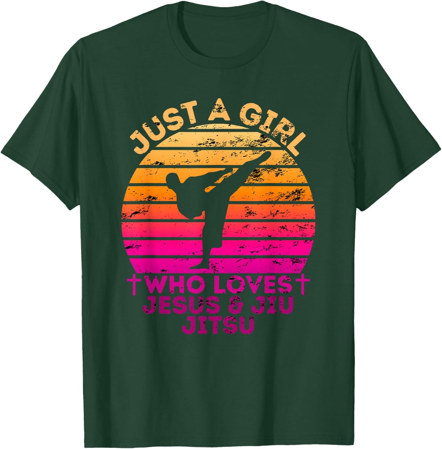 Just A Girl Who Loves Jesus And Jujutsu T-Shirt - T-Shirt | Forest