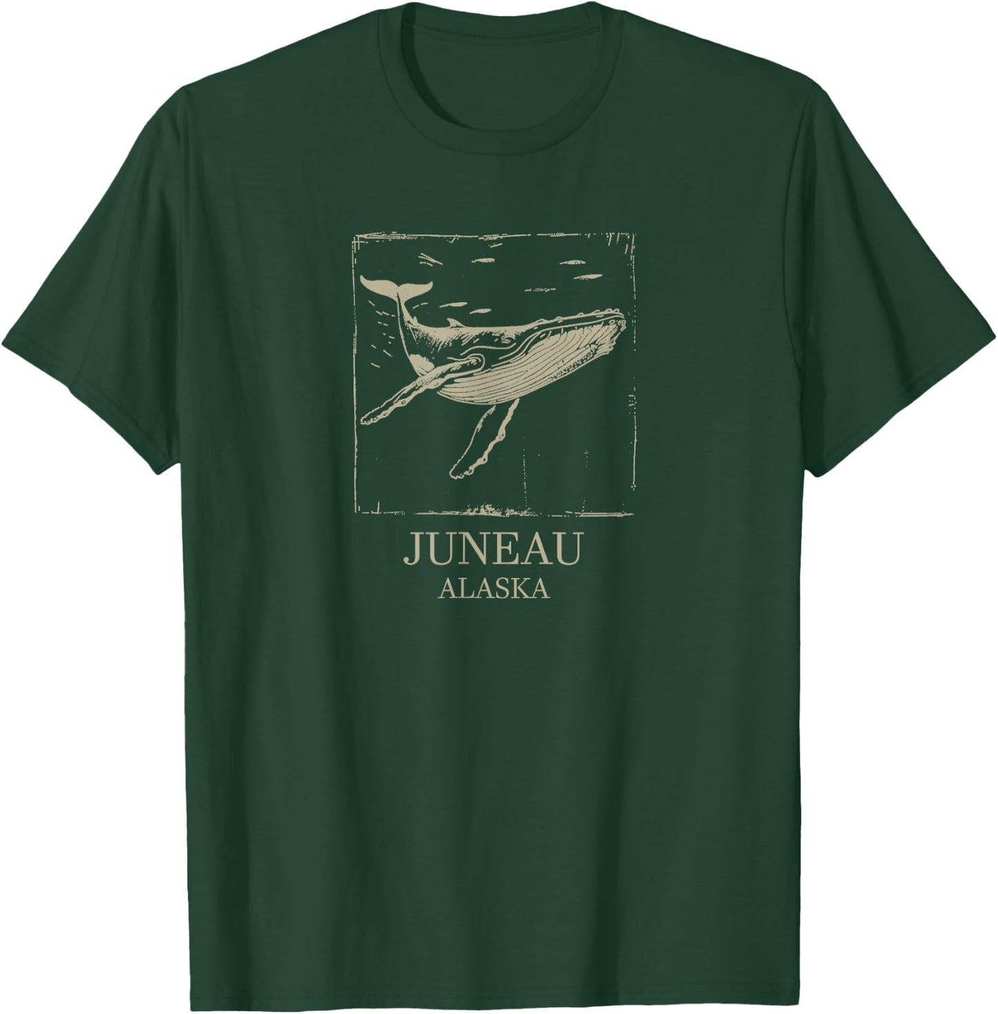 Juneau Alaska Humpback Whale T-Shirt - T-Shirt | Forest