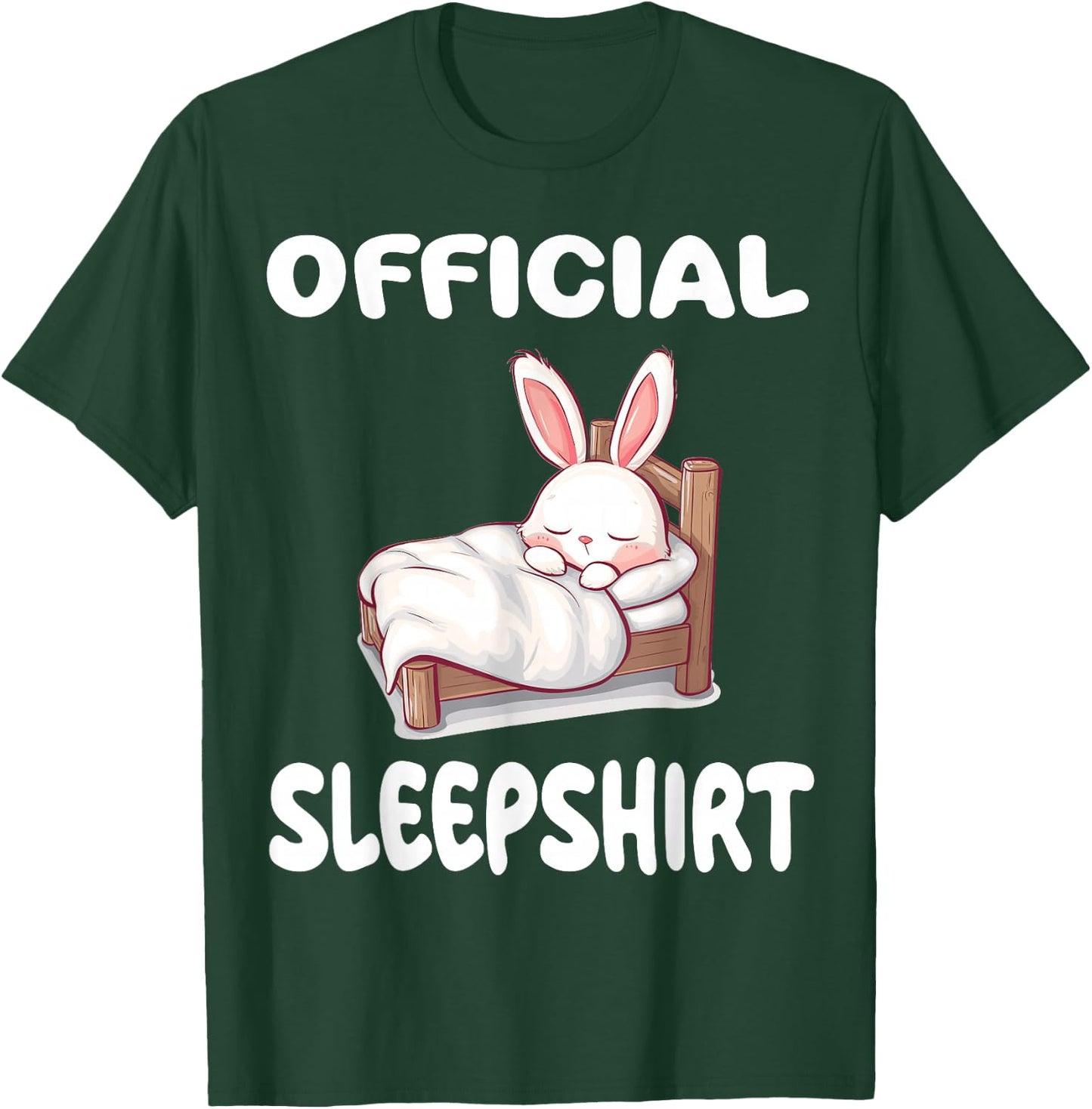 Bunny Rabbit Official Sleepshirt Pajamas Nightgown T-Shirt - T-Shirt | Forest