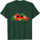 Portugal und Deutschland. Herz Hand Freundschaft! T-Shirt - T-Shirt | Forest