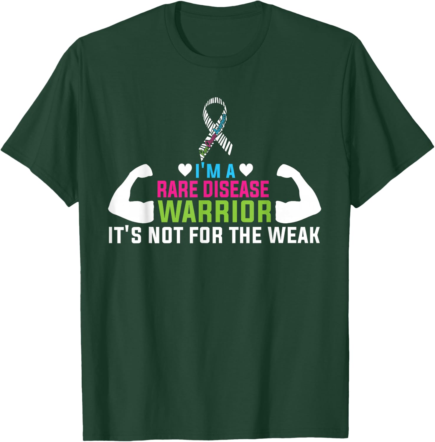Rare Disease Awareness Day 2026 Rare Genes Zebra Ribbon T-Shirt - T-Shirt | Forest