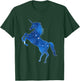 Mythical Beasts Einhorn in Dunkelblauem Plejaden Sternbild , Damen, -Kinder & -Erwachsene, Kurzarm, Klein, Blue, EU S, Klassisch, Polyester T-Shirt - T-Shirt | Forest