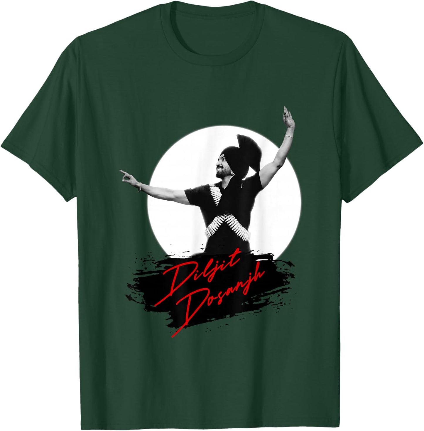 DIljit Morni Iconic Dance - Aura Tour T-Shirt - T-Shirt | Forest