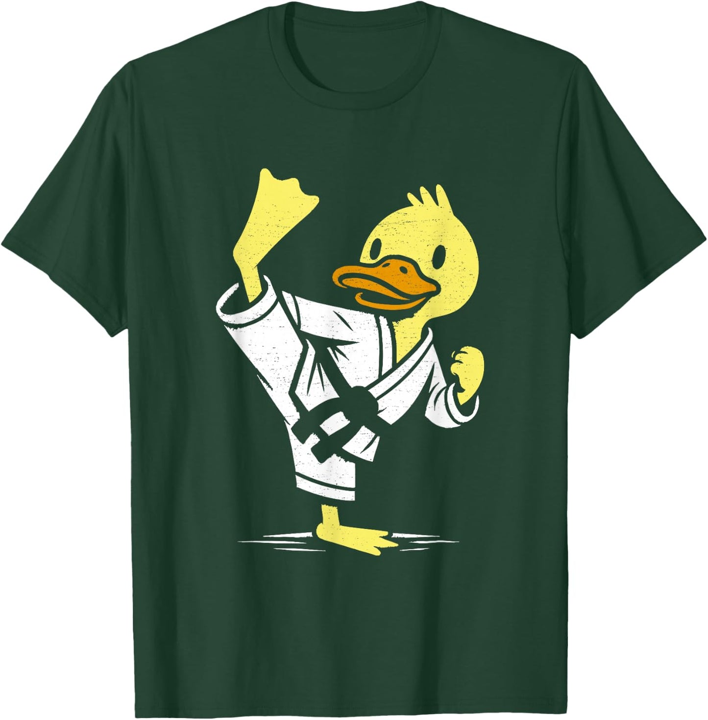 Rubber Karate Duck For Duck Lovers , Black, S T-Shirt - T-Shirt | Forest