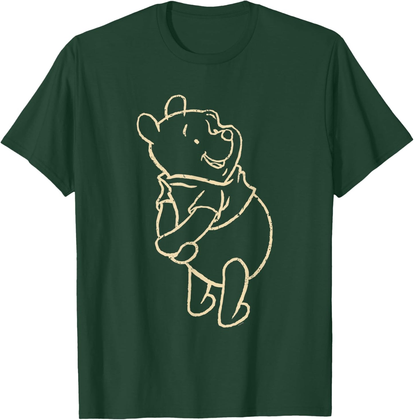 Winnie The Pooh Pose Nightdress , black T-Shirt - T-Shirt | Forest