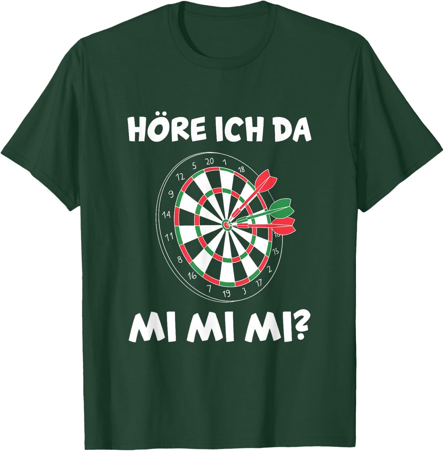 Herren Dartsport Dartscheibe Lustiges Darts Dartspieler T-Shirt - T-Shirt | Forest