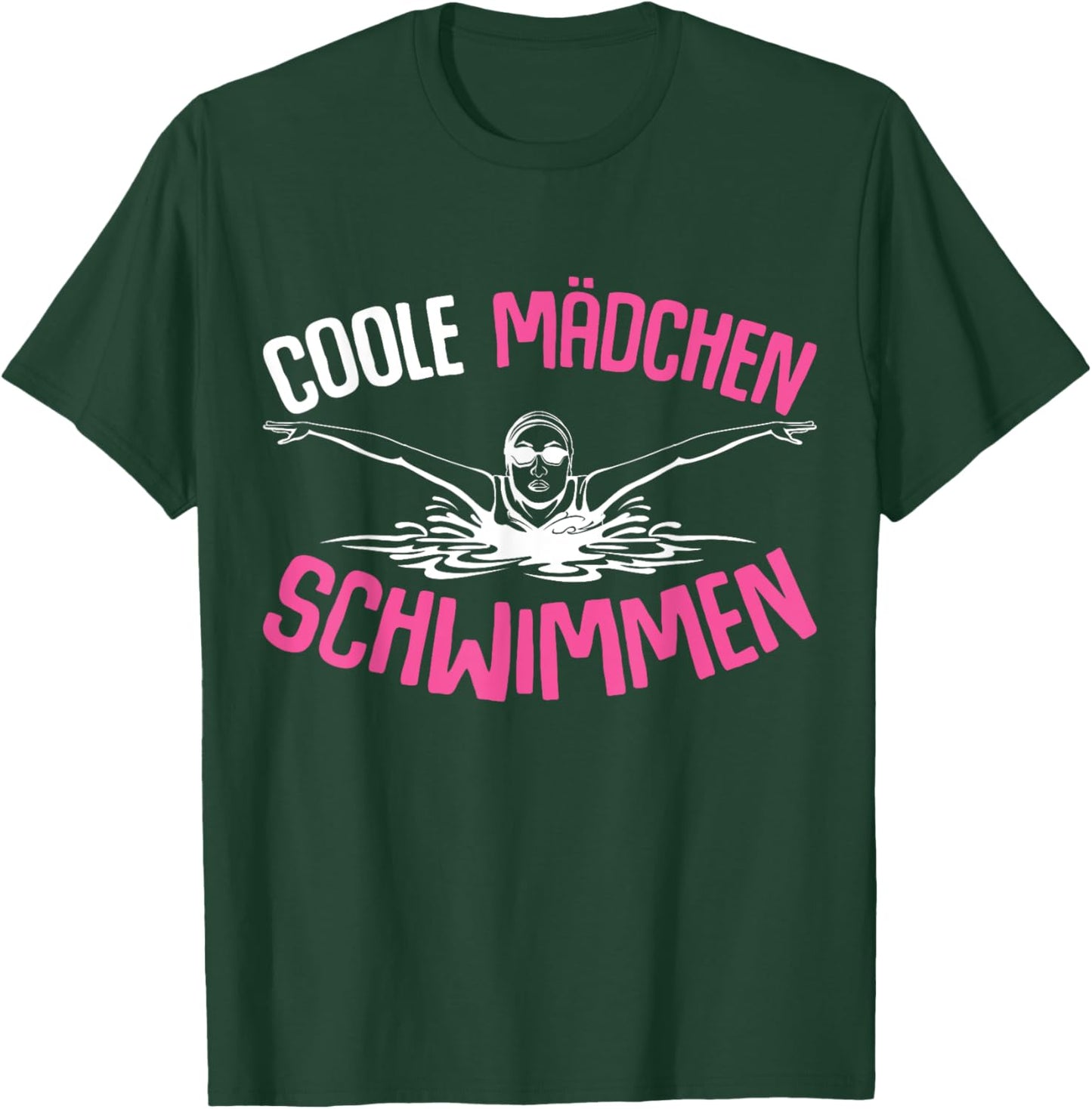 Cool Girls' Swimming Swimming Children's , black T-Shirt - T-Shirt | Forest